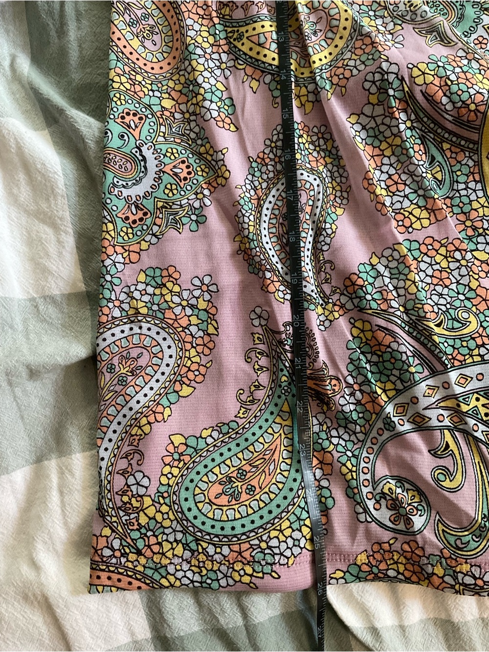 Jessica London Lavender Paisley Draped Cowl Neck Top - Picture 4 of 6